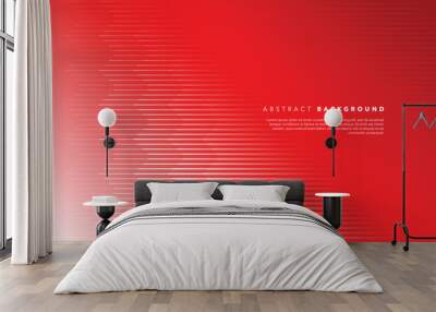 red white abstract background design  Wall mural