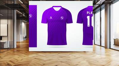 sports jersey template for Soccer uniform shirt design Wall mural