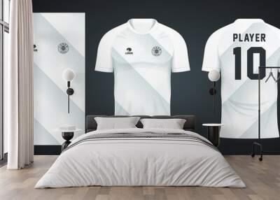 white football jersey sport design template Wall mural