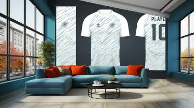 white football jersey sport design template Wall mural