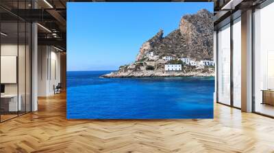 view from the sea of Levanzo island. Egadi, Sicily, Italy Wall mural