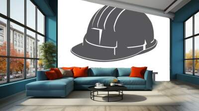 safety hard hat icon symbol Wall mural