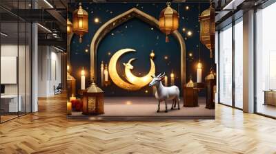 eid ul azha mubarik card Wall mural