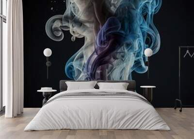 Abstract smoke art design. Wall mural