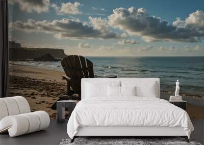 Relaxing Seaside Spot in the Morning Wall mural