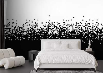 Abstract grunge dissolve style overlay with a transparent background. Png overlay background Wall mural