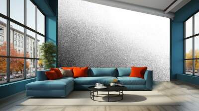 Black noise grain transparent gradient background. Dust effect with Transparent png overlay background Wall mural