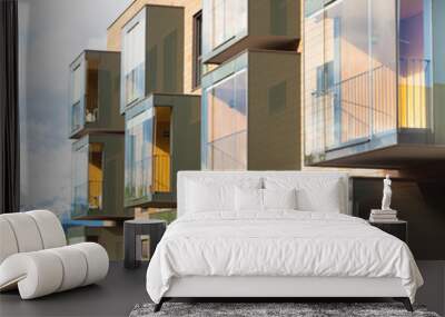 modern residential architecture. Wall mural