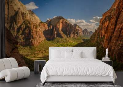 A view from Angels' Landing in Zion Wall mural