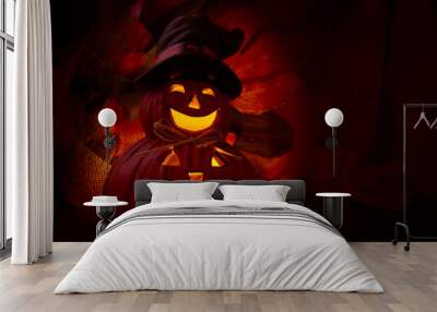 halloween pumpkin Wall mural