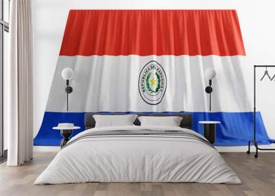 3d render of paraguay flag Wall mural