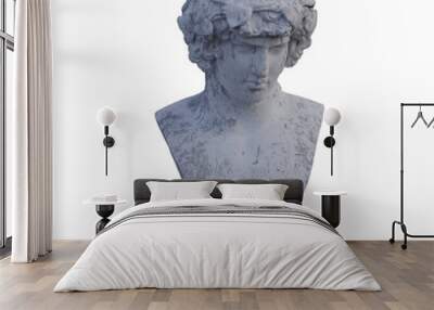 Antinous  statue, 3d renders, isolated, perfect for your design Wall mural