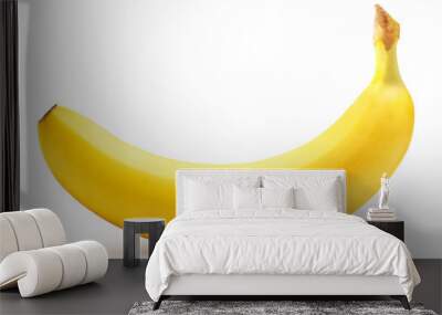 Banana isolated on white background Wall mural