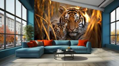 Tiger Animal Wild Beauty Freedom Wilderness Enchanting Wall mural