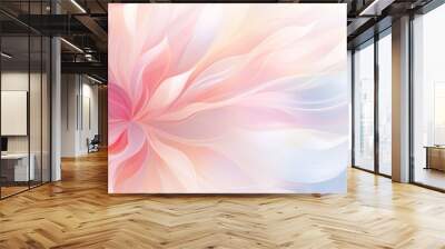 A delicate flower with weightless pastel swirling petals, rich in soft gradients of beige and pink. Natural floral background. Wall mural