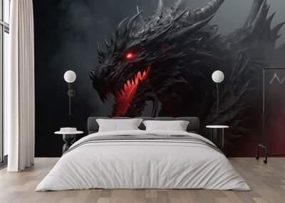 Fire Dragon Wall mural