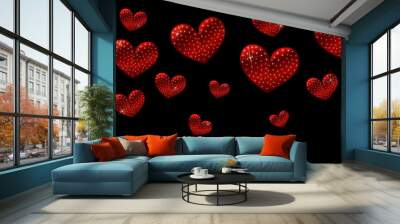 banner cuori san valentino natale Wall mural