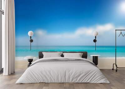 beach and blue sky for summer background Wall mural