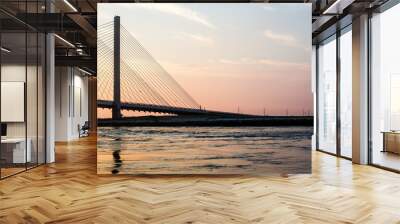 Indian river inlet bridge sunset Wall mural