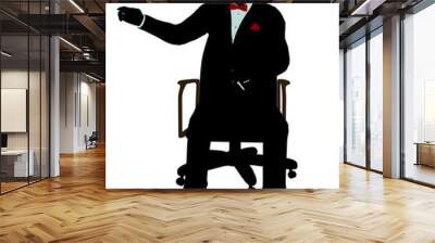 Male Business Silhouette Wall mural