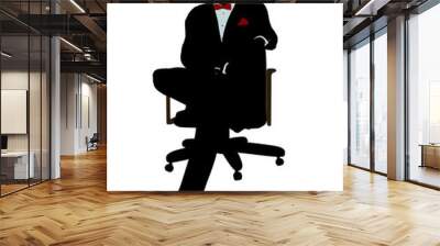 Male Business Silhouette Wall mural