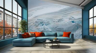 Glacier at Foyn Harbour, Antarctica Wall mural