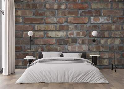 red brick wall for texture or background Wall mural