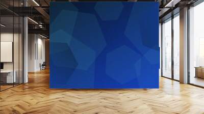 Modern blue banner design, abstract background, vibrant gradient cover image, hexagon wallpaper design Wall mural