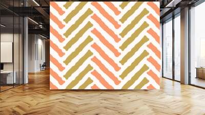 Vector chevron pattern, textured geometric abstract background Wall mural