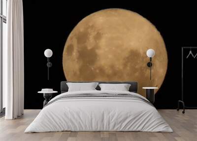 full moon over black Wall mural