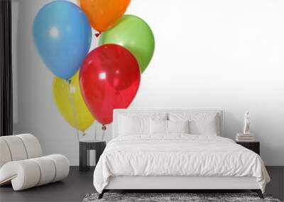 5 Birthday Celebration Balloons Wall mural