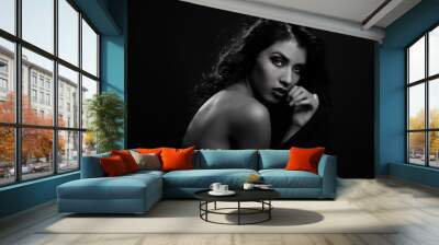 Beautiful Image of a Latino Woman Wall mural