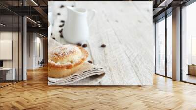 Italian coffee set for breakfast Wall mural