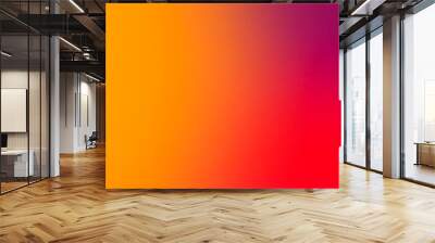 Abstract gradient red orange and pink soft colorful background.          Wall mural