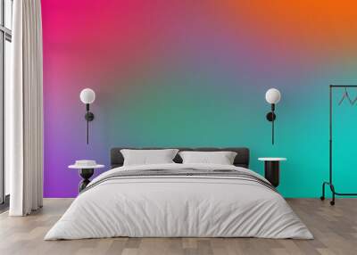 Blurred light colorful gradient and free space for text Wall mural