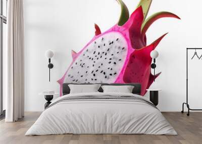 dragon fruit isolated on trasparent background Wall mural