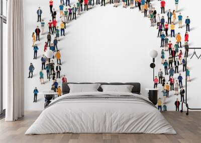 group  people  shape   circle Wall mural