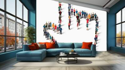 people  shape  cursor  vector Wall mural