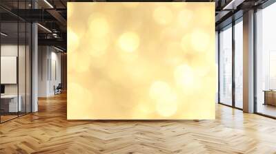 Gold abstract backgrounds with bokeh. Wall mural