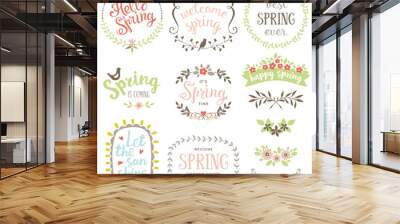 Spring Design Set Wall mural