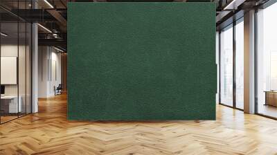 Genuine, natural, artificial green leather texture background. Luxury material for header, banner, backdrop, wallpaper, clothes, furniture and interior design. ecological friendly leatherette. Wall mural