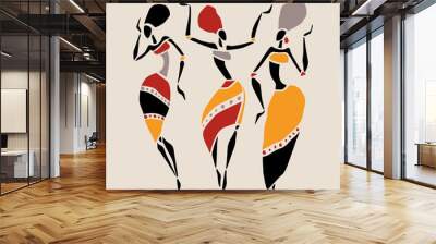 African Beautiful Women Wall mural