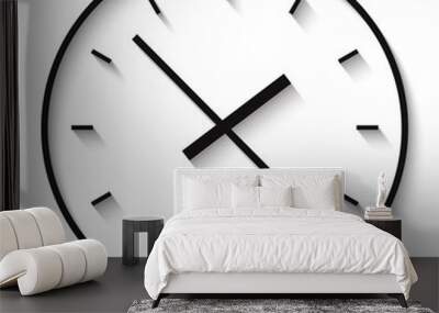 Clock icon. World time concept. Vector illustration. Wall mural