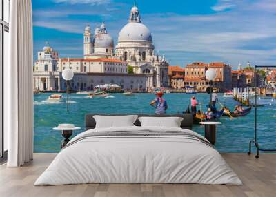 Gondolas on Canal Grande in Venice, Italy Wall mural