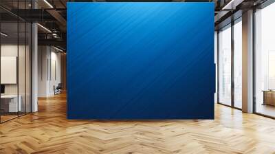 3d rendering. blue metal texture. dark background Wall mural