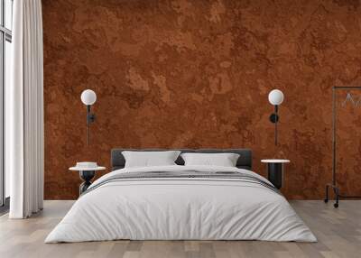 Abstract brown wall background. Weathered soil texture. Wall mural