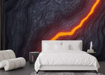 Abstract volcanic lava background Wall mural