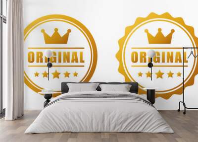 Original product quality emblem label vector design Wall mural