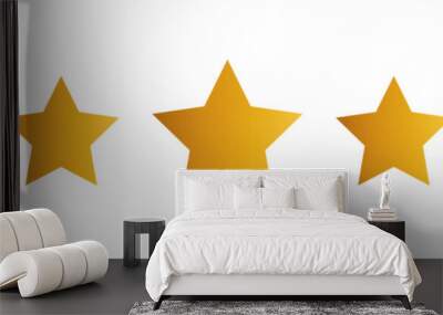 yellow stars vector design Wall mural