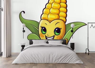 Ripe Corn - Vector Illustration Wall mural